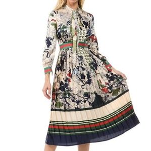 "Leah" dress. Floral midi dress